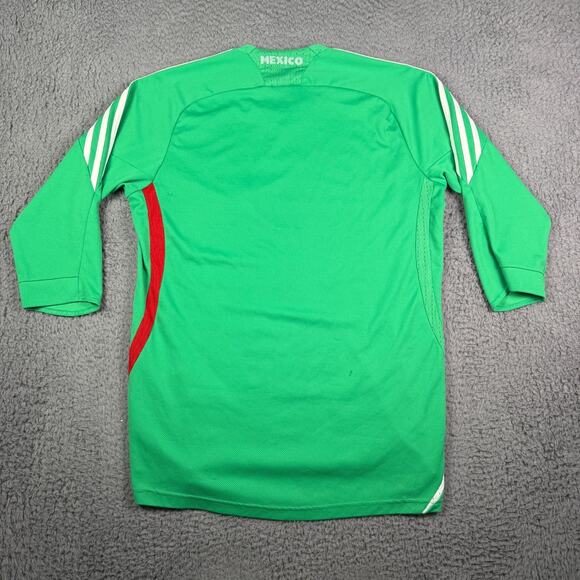 Adidas Mexico National Team Home Soccer Jersey Mens M Green 3/4 Sleeve 2008-2009 - Picture 8 of 13